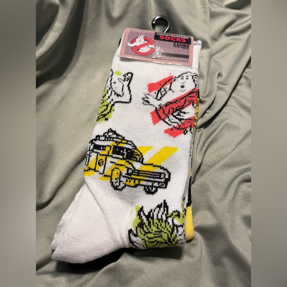 Ghostbusters Crew Socks 2 Pairs Size Large